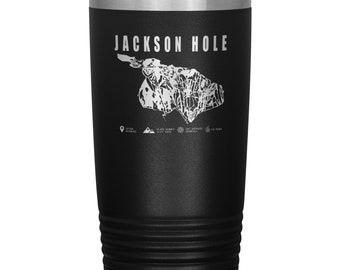 Jackson Hole Wyoming Ski Resort Carte 20oz Tumbler