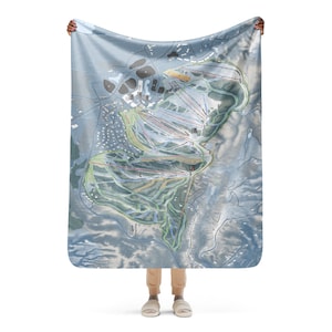 Boyne Mountain, Michigan Ski Resort Map blanket