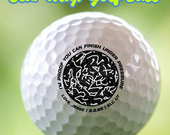Custom Star Map Golf Balls – Personalized Golf Gift