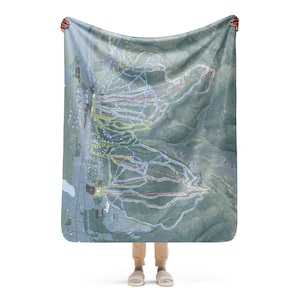 Attitash Mountain, New Hampshire Ski Resort Map Blanket