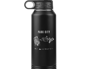 Park city,Utah Ski Resort Carte 32oz Water Bottle Tumbler