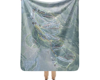 Sunday River, Maine Ski Resort Map blanket