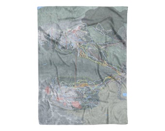 Whistler Blackcomb, British Columbia Ski Trail Map Blanket