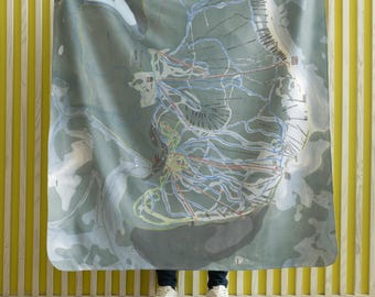 Wolf Creek, Colorado Ski Resort Map blanket