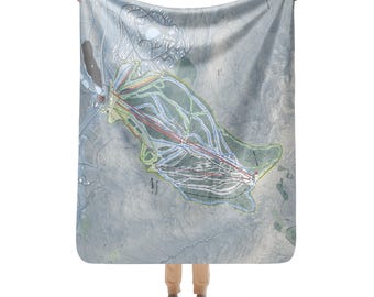 Bromley, Vermont Ski Resort Map blanket