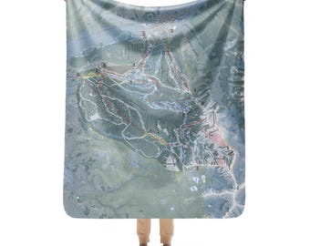Telluride, Colorado Ski Resort Map blanket