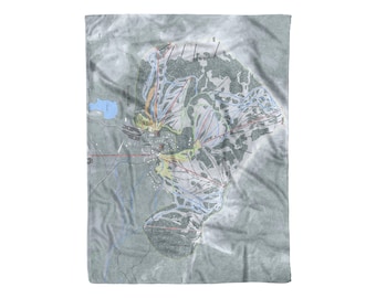 Sugar Bowl, California Ski Resort Map Blanket