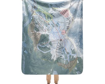 Arapahoe Basin, Colorado Ski Resort Map blanket