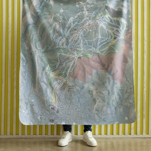 Steamboat, Colorado Ski Resort Map blanket