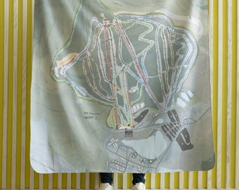 Elk Mountain, Pennsylvania Ski Resort Map blanket