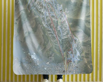 Aspen Mountain, Colorado Ski Resort Map blanket