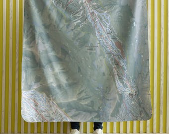 Aspen Highlands, Colorado Ski Resort Map blanket
