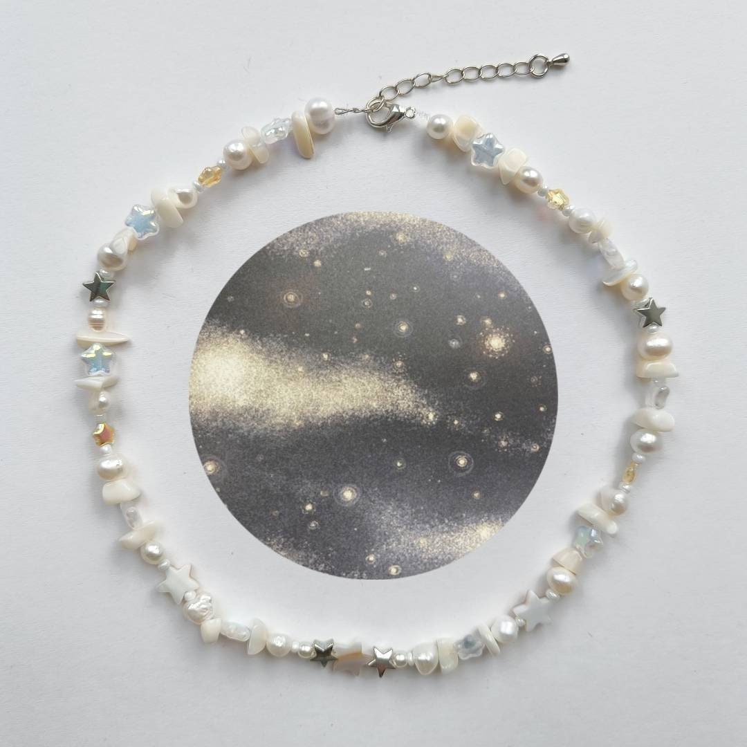 STARLIGHT NECKLACE 3 Available Real Crystals & Pearls - Etsy