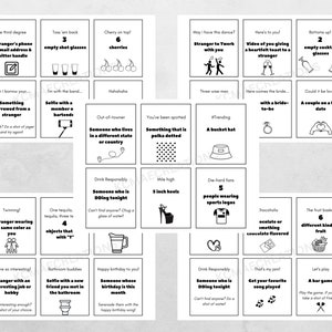 Bar Scavenger Hunt Cards Printable for Instant Download, Drinking ...