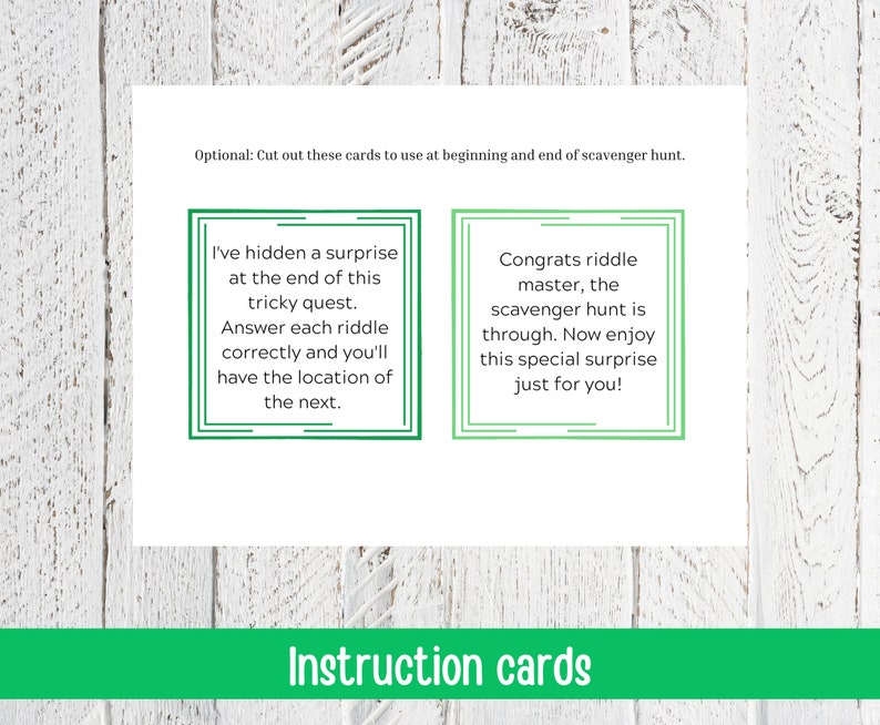 Riddle Scavenger Hunt Printable for Instant Download, Teen Treasure