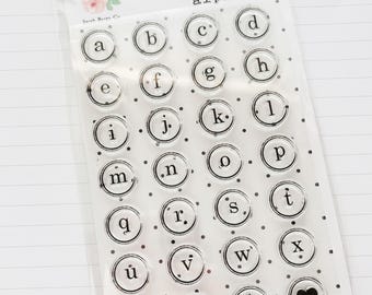 Alphabet de l'heure du conte 4 x 6 petits tampons joyeux !