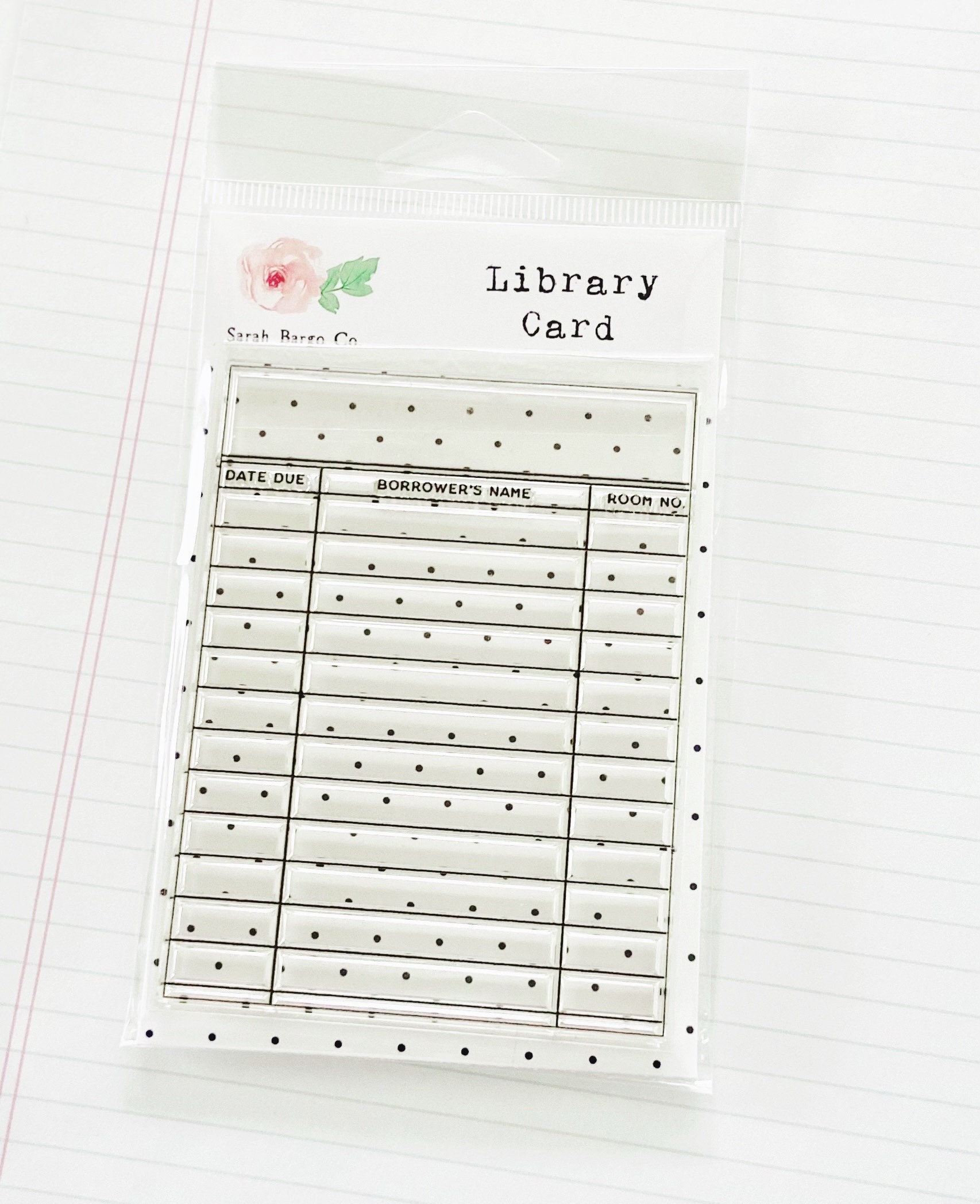 Library Card Stamp | Etsy