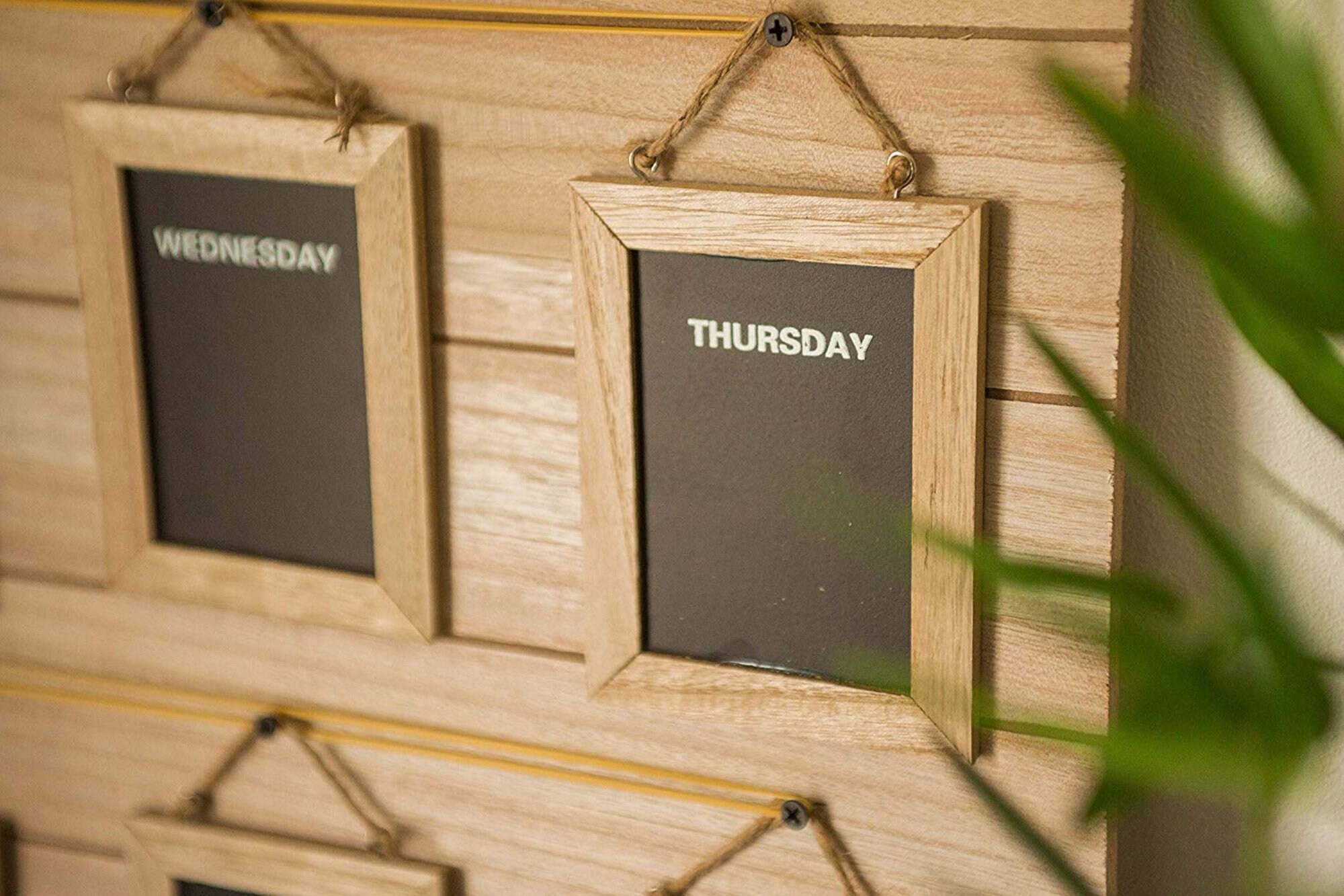 Weekly Planner Wooden Black Board Hanging Wall Organiser Chalk Etsy