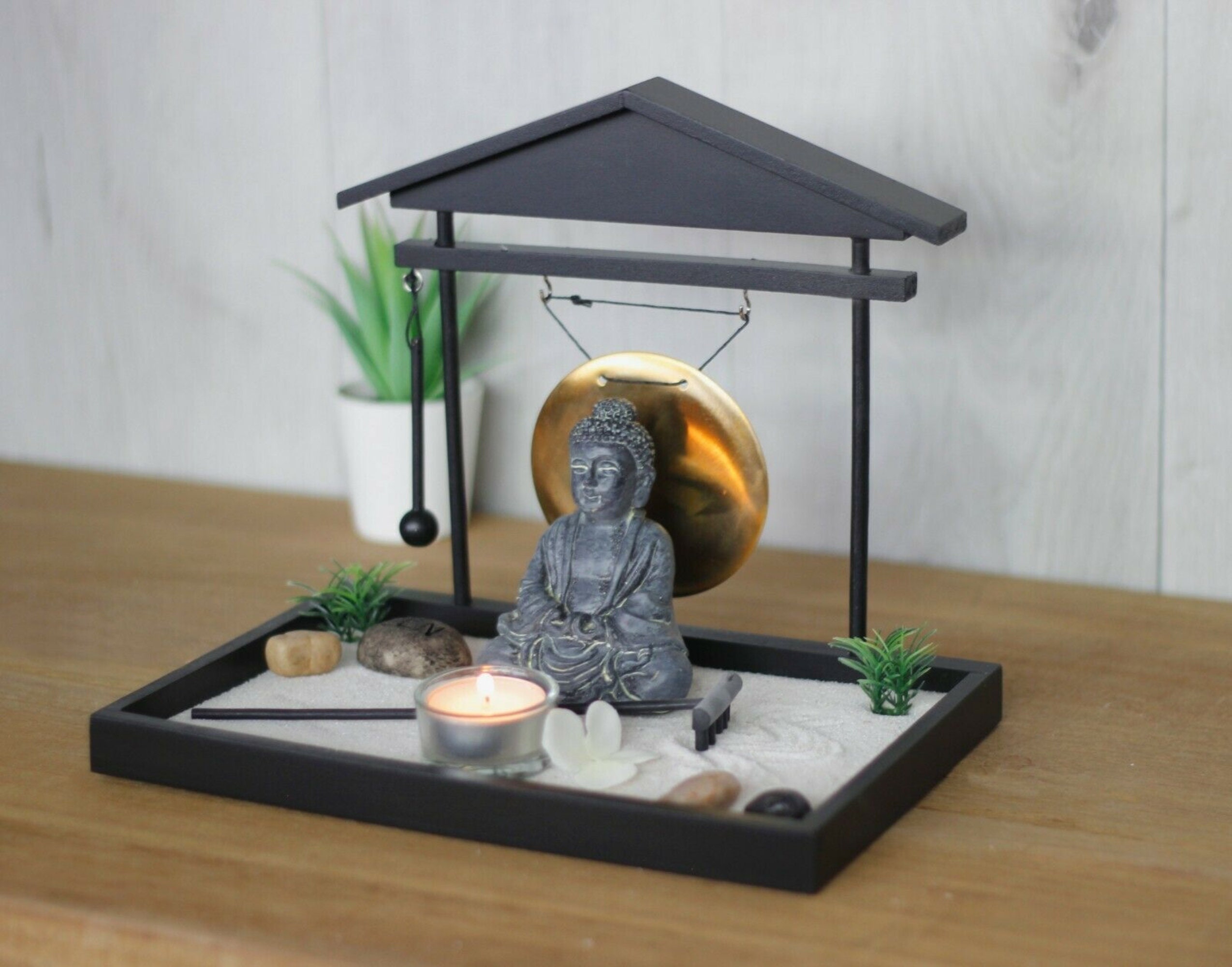 Buddha Zen Garden Candle Tealight Holder Spiritual Decoration Etsy