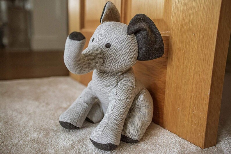 Handmade Novelty Animal Door Stops Heavy Weighted Cuddly Plush Etsy