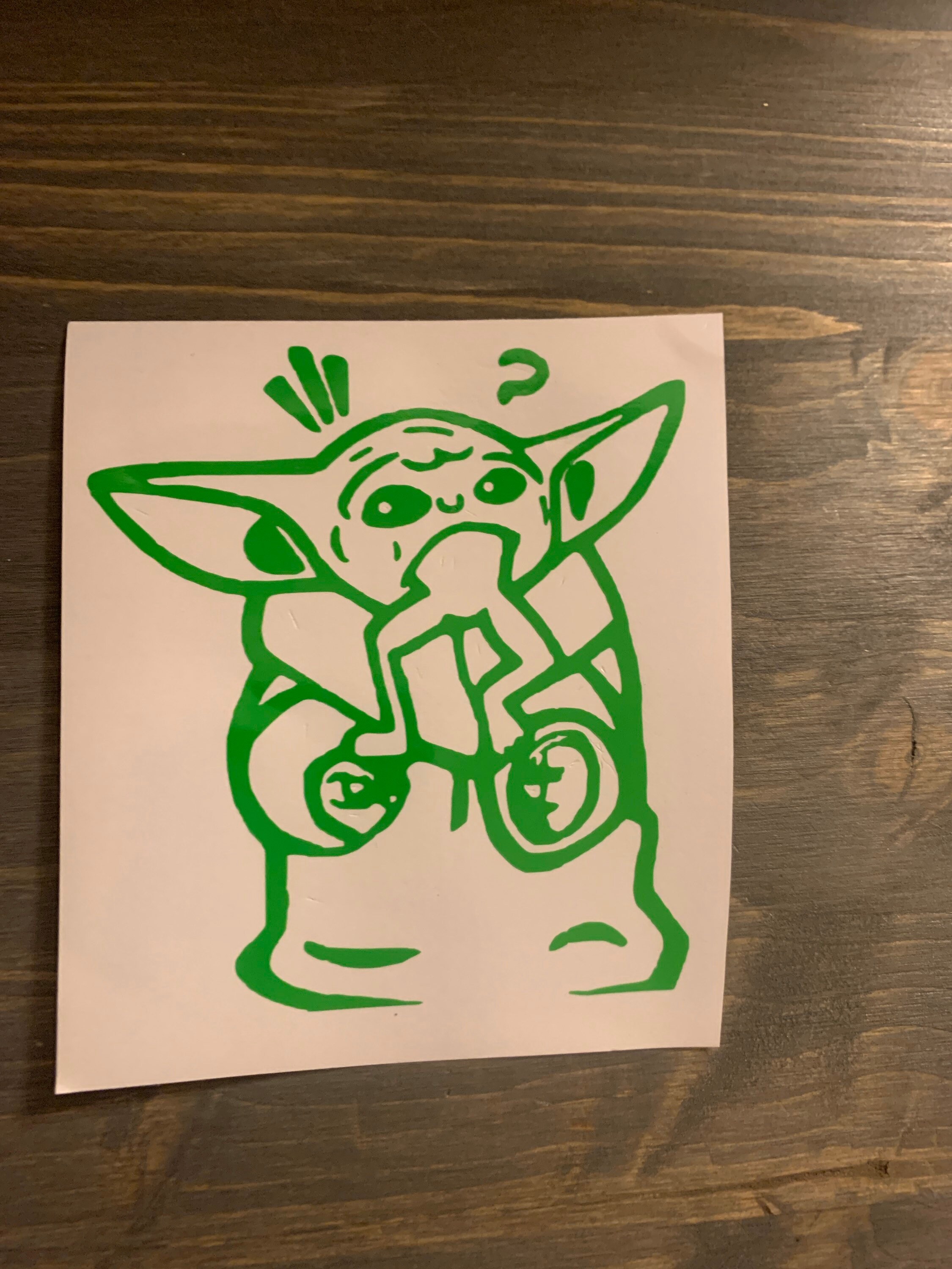 Baby Yoda Eating A Frog Etsy