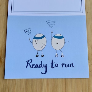 Karte für einen Läufer - Galentine's Day, beste Freundin, Freundin, Freund, Valentine, Liebe, Ehefrau, Ehemann, 500m Lauf, laufen