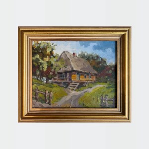 Original oil painting modern art, Landscape painting, small wall art, Canvas art, living room decor, Ukrainian art, Impressionist art