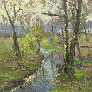 Oil painting After the rai artwork collectibles nature painting original artwork signed artwork