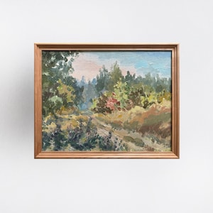 Ukrainian oil painting, Summer heat, Ukrainian painter, Ukrainian countryside, Framed, Original picture on canvas, Ukrainian decor, Textured