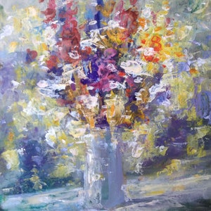Pintura al óleo sobre cartón, Naturaleza muerta, Pintor ucraniano, Pintura al óleo original, Pintura de naturaleza muerta, Hecho a mano, Decoración del hogar, Decoración de pared