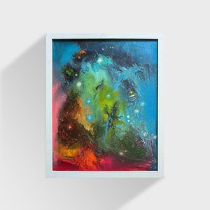 Abstract Ukrainian oil painting, Battle of dragons, Ukrainian painter, Ukrainian Abstract, Original picture on canvas, Ukrainian decor