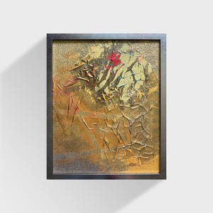 Perception of author&#39;s technique Oil painting Gold Ukrainian painter wall home decor original painting Ukrainian decor Framed painting