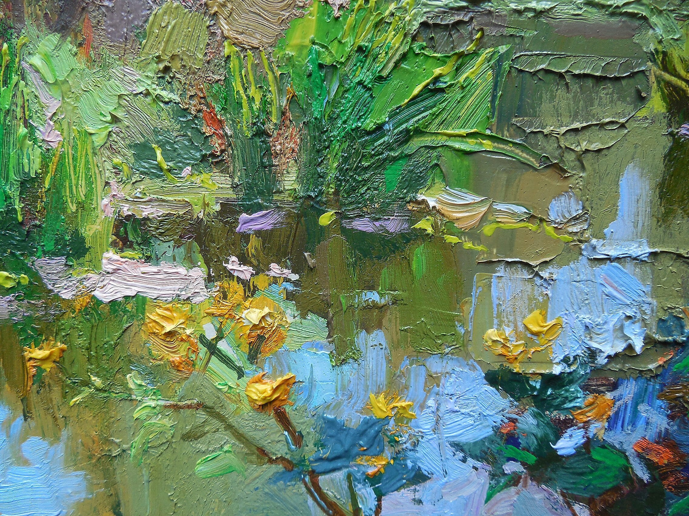 Oil painting Near forrest original picture painter landscape Etsy