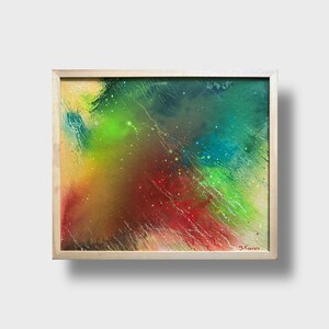 Abstract Oil painting perception 3 Ukrainian painter modern Framed home decor original painting Ukrainian decor colorful Abstract painting