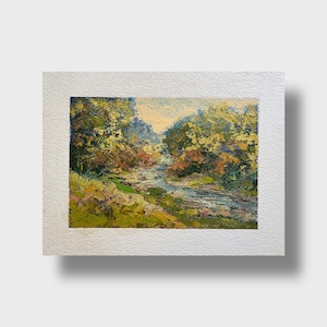 Oekraïens olieverfschilderij, Karpaten landschappen, Oekraïense schilder, Oekraïens landschap, originele foto op vezelplaat, Oekraïens decor