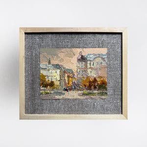 Oil painting City of Lviv painting Ukrainian painter wall home decor original painting Ukrainian decor Ukrainian cityscape painting Framed