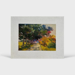 Oil painting Way painting Ukrainian painter wall home decor original painting Ukrainian decor Textured Ukrainian Travel landscape painting