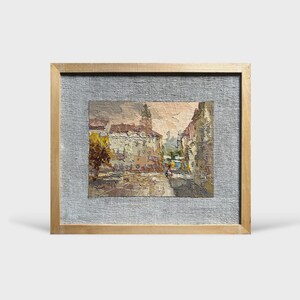 Ukrainian oil painting, City of Lviv painting, Ukrainian painter, Ukrainian cityscape, Framed, Original on canvas, Ukrainian decor, Textured