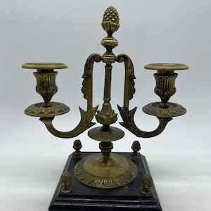 Bronze candlestick, Empire style, antique andlestique, vintage interior decor, vintage candlestick, art&collectibles