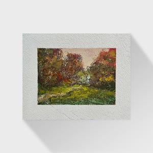 Peinture à l&#39;huile, peinture de paysage d&#39;automne, peintre ukrainien, décoration d&#39;intérieur, peinture originale, décoration ukrainienne, peinture de paysage de voyage, texturée