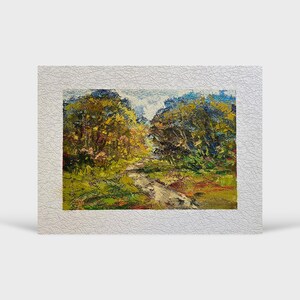 Oekraïens olieverfschilderij, Karpaten landschappen, Oekraïense schilder, Oekraïens landschap, originele foto op vezelplaat, Oekraïens decor