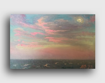 Original Ölgemälde, Vintage Kunst, Landschaftsmalerei, große Wandkunst, Landschaftsmalerei, Ölgemälde, Landschaftsmalerei, Ukrainische Kunst, impressionistische Kunst