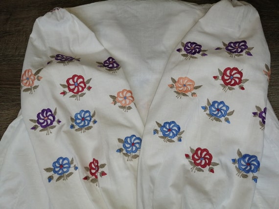 Vintage folk blouse, ukrainian vyshyvanka dress, … - image 3