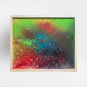 Abstract Oil painting perception 4 Ukrainian painter wall home decor original painting Ukrainian decor colorful Abstract painting Framed
