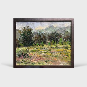 Oil painting Botanical Garden of Lviv University Ukrainian painter home decor original painting Ukrainian decor landscape painting Textured