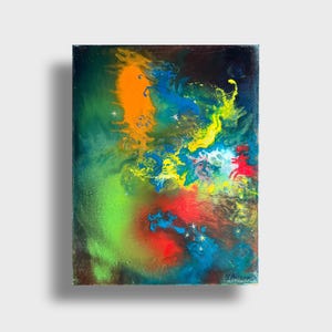 Abstract Ukrainian oil painting, Fantasy, Ukrainian painter, Ukrainian Abstract, Original picture on canvas, Ukrainian decor, Textured