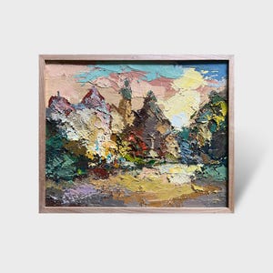 Ukrainian oil painting, Lviv Halytska Square painting, Ukrainian painter, Ukrainian cityscape, Original picture on canvas, Ukrainian decor