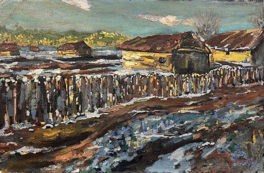 Oil Paint Spring Early Spring Oil Painting: Signed Collectible Nature Artwork - Etsy