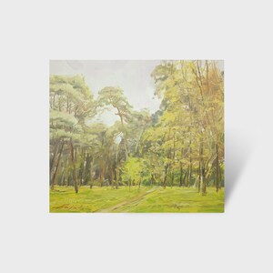 Pintura al óleo ucraniana, Para setas, Pintor ucraniano, Paisaje ucraniano, Imagen original sobre cartón, Decoración ucraniana, Texturizado