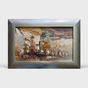 Ukrainian oil painting, Lviv market square, Ukrainian painter, Ukrainian cityscape, Original picture on canvas, Ukrainian decor, Framed